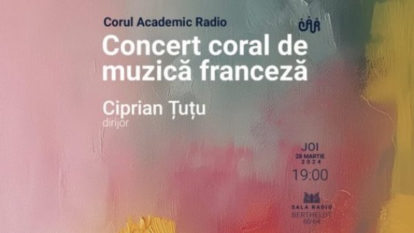 Concert coral de muzică franceză, la Sala Radio