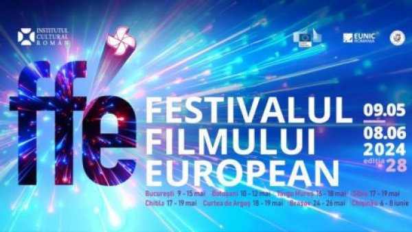 Festivalul Filmului European are loc, în mai, la București, Târgu Mureș, Sibiu și Brașov