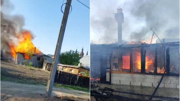 NEAMȚ: Incendiu la Mănăstirea Văratec. Două locuinţe ale acesteia au fost distruse | VIDEO