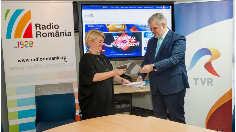 Acord cadru de colaborare între Radio România şi TVR