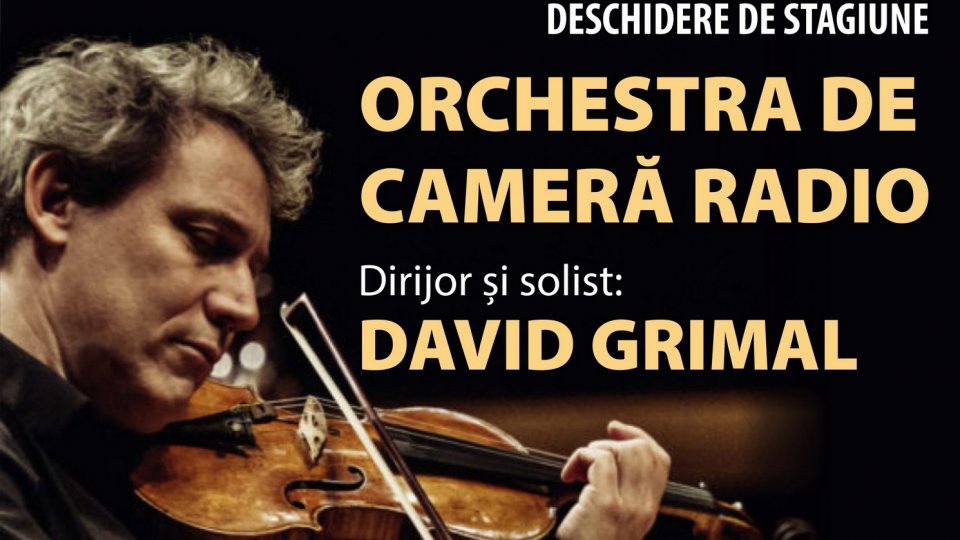 Celebrul violonist francez David Grimal este invitat la Sala Radio